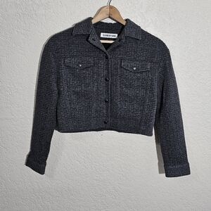 Elizabeth and James Gray Cropped Length Jacket